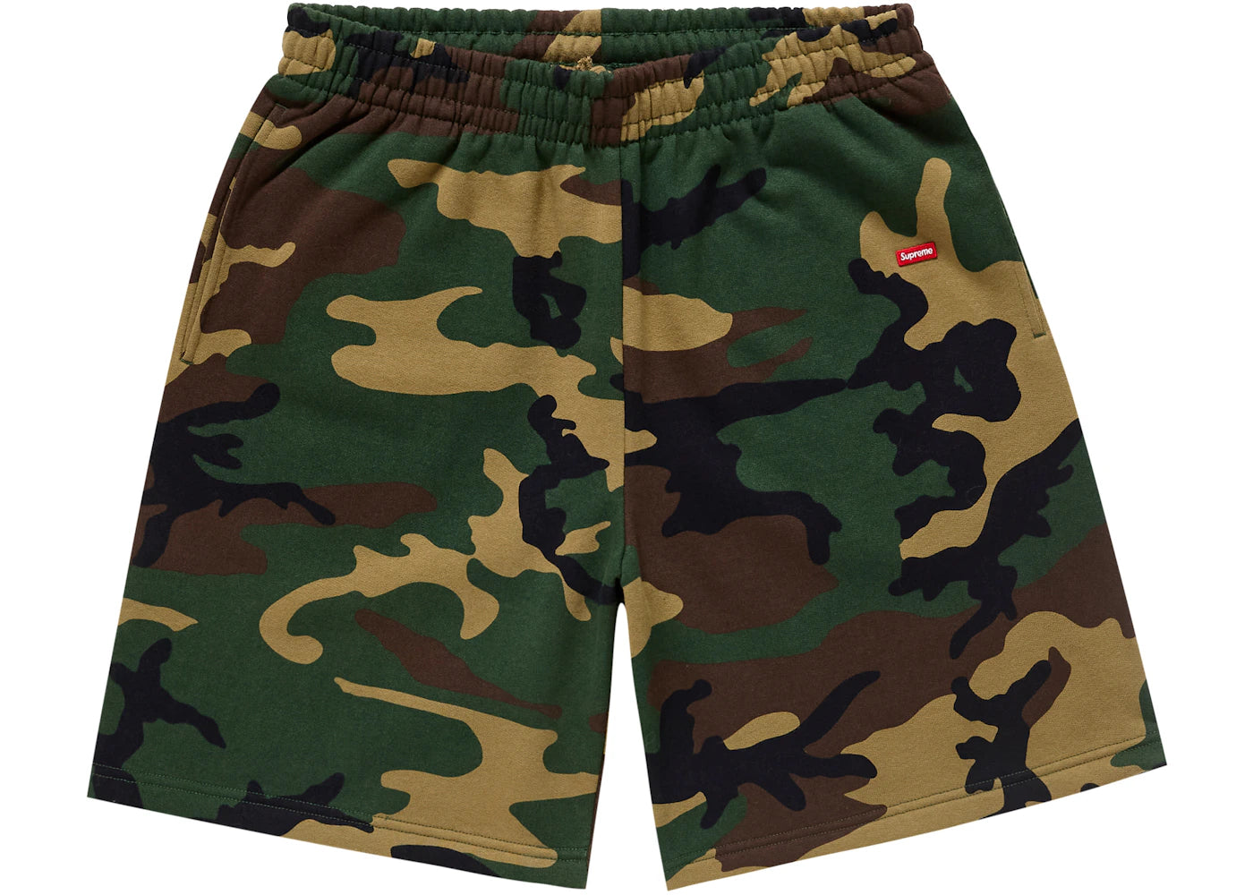 Supreme Small Box Sweatshort  Woodland Camo