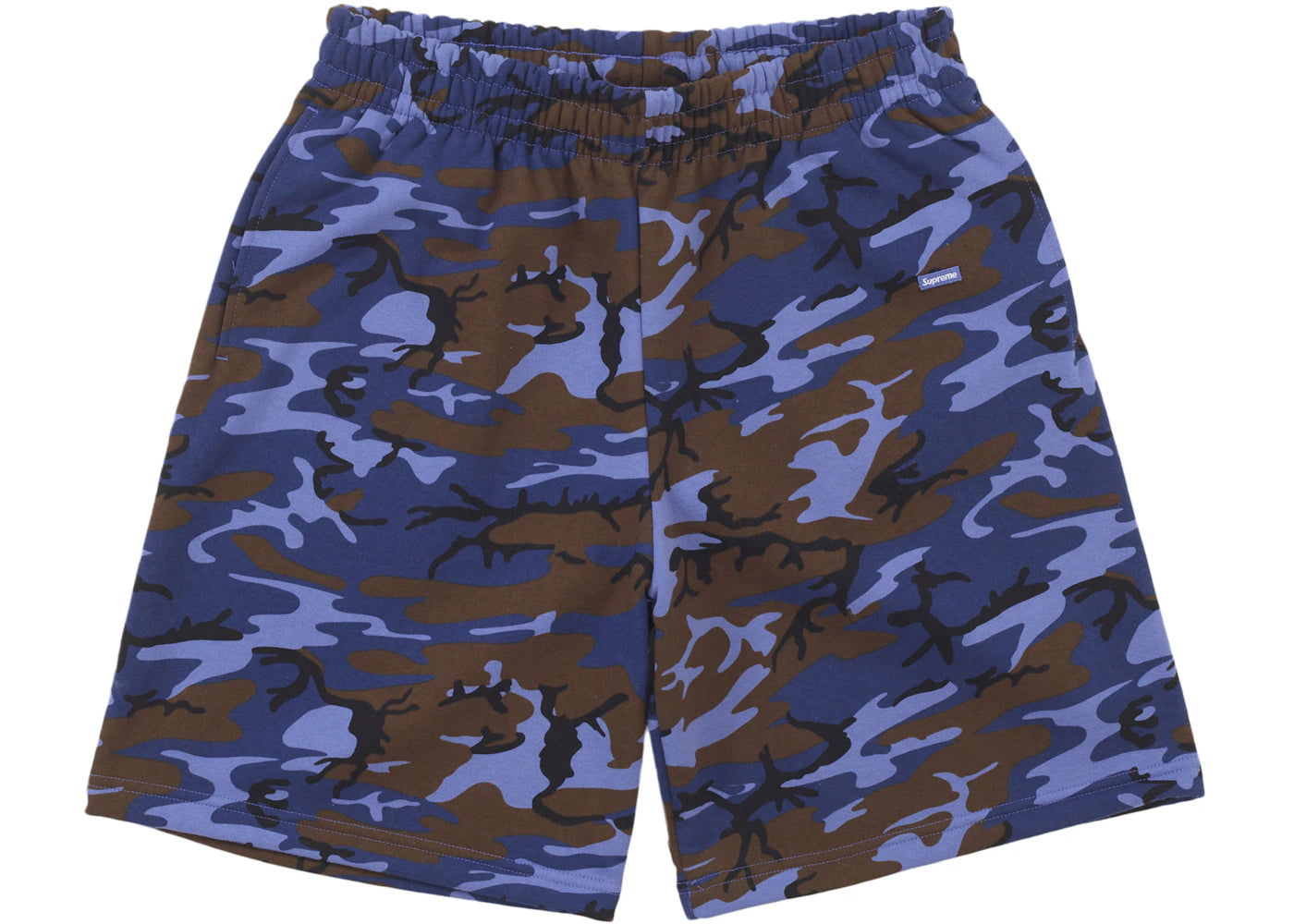 Supreme Small Box Sweatshort (SS25)-Blue Camo