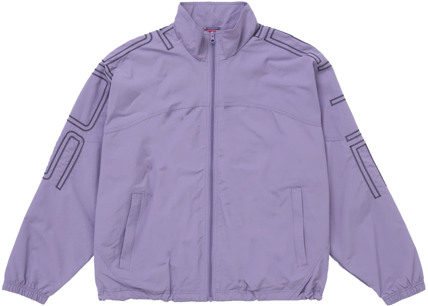 Supreme Spellout Embroidered Track Jacket (SS25)-Dusty Purple