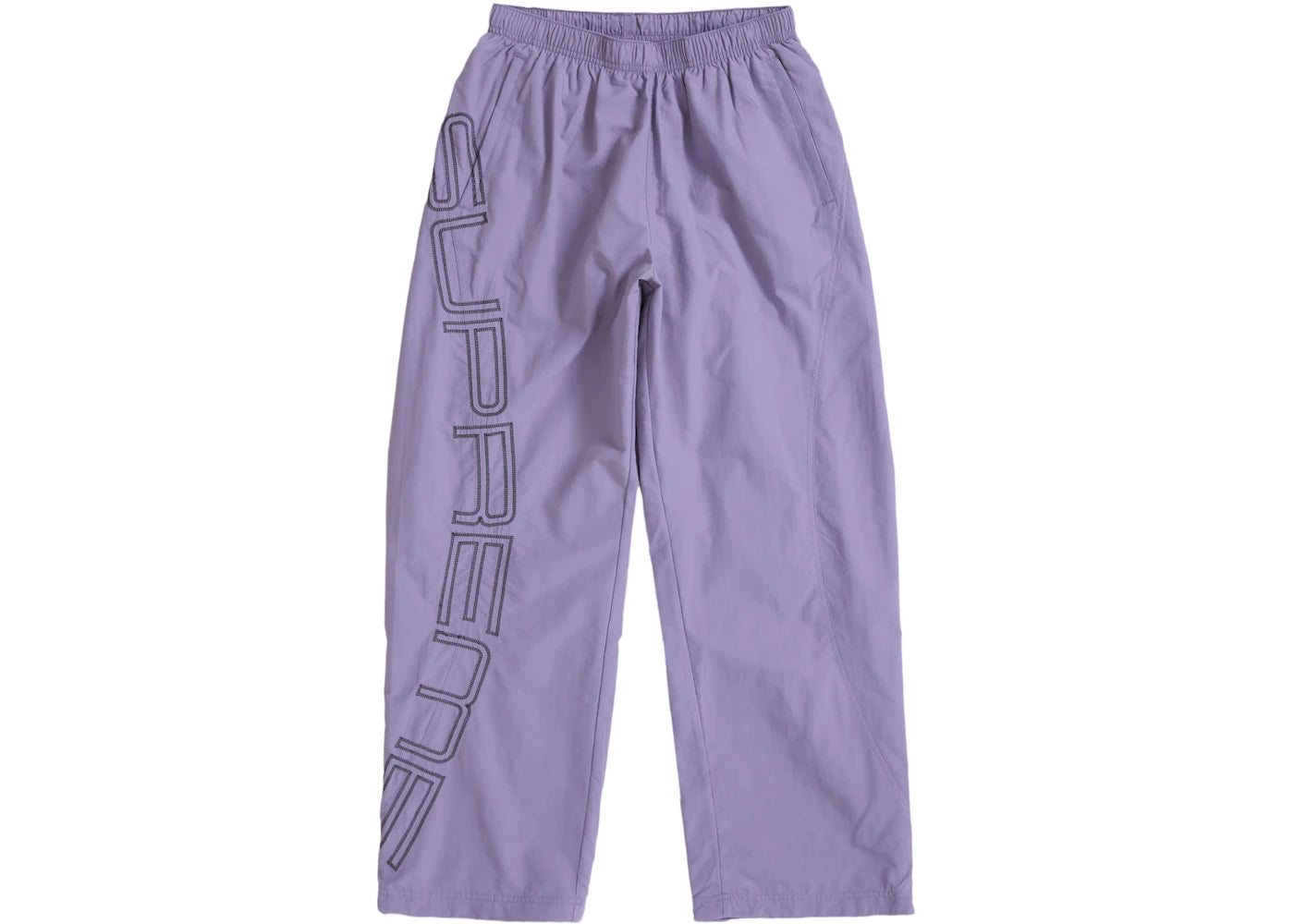 Supreme Spellout Embroidered Track Pant (SS25)-Dusty Purple