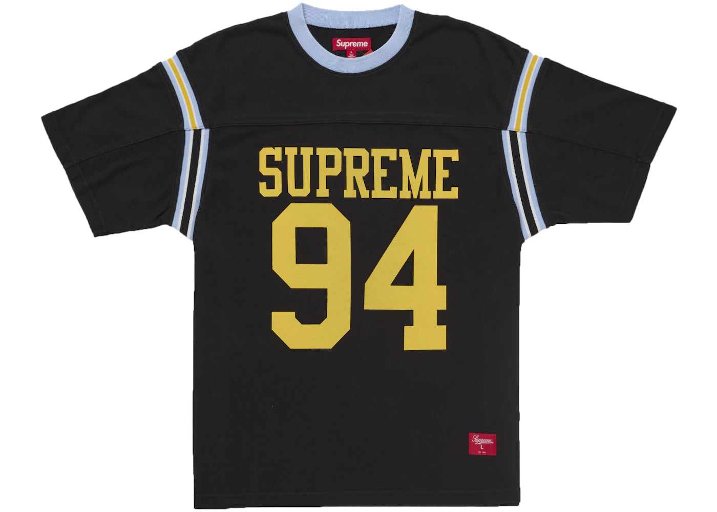 Maillot de football Supreme Split manches courtes noir