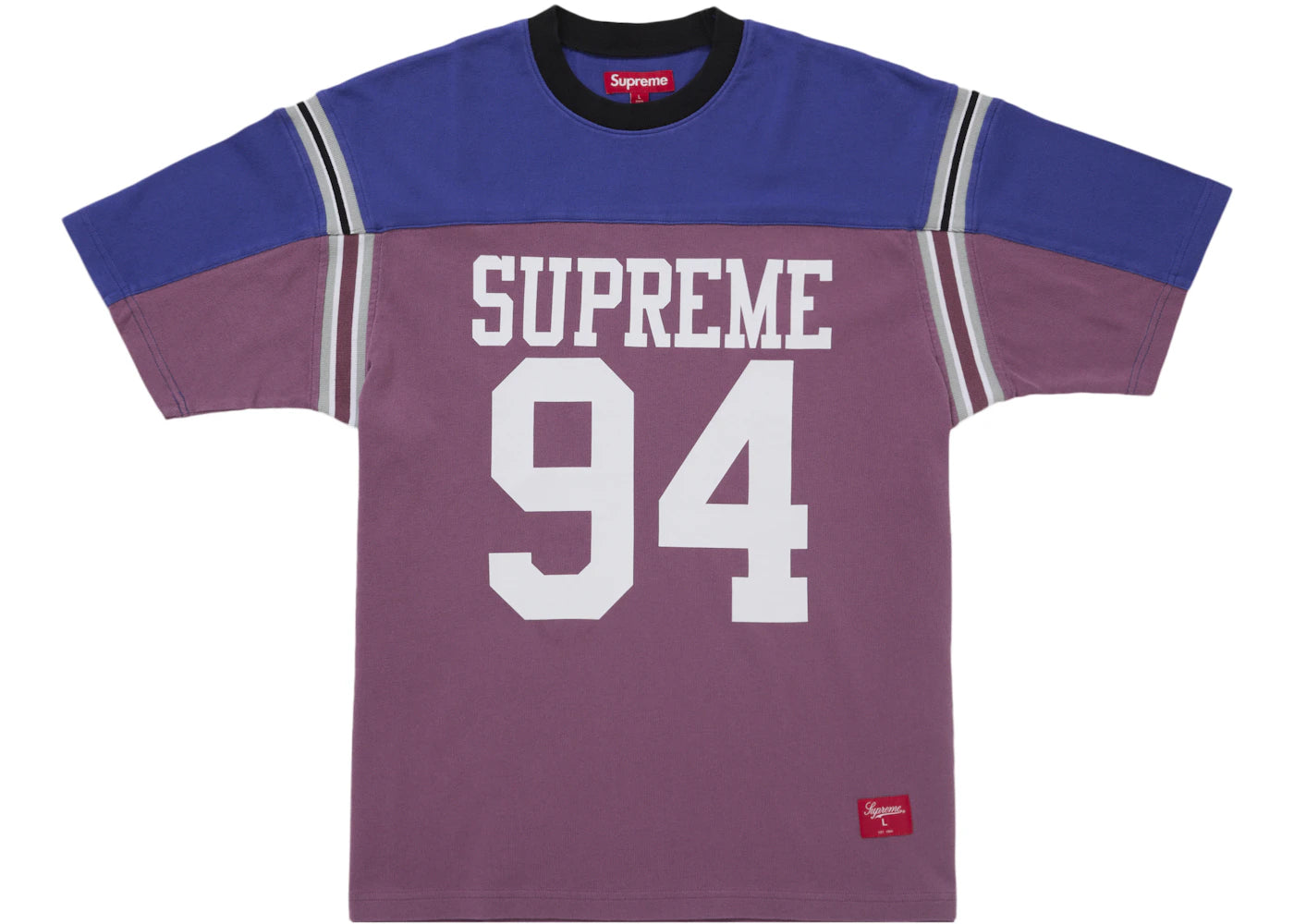 Maillot de football Supreme Split manches courtes - Violet poussiéreux