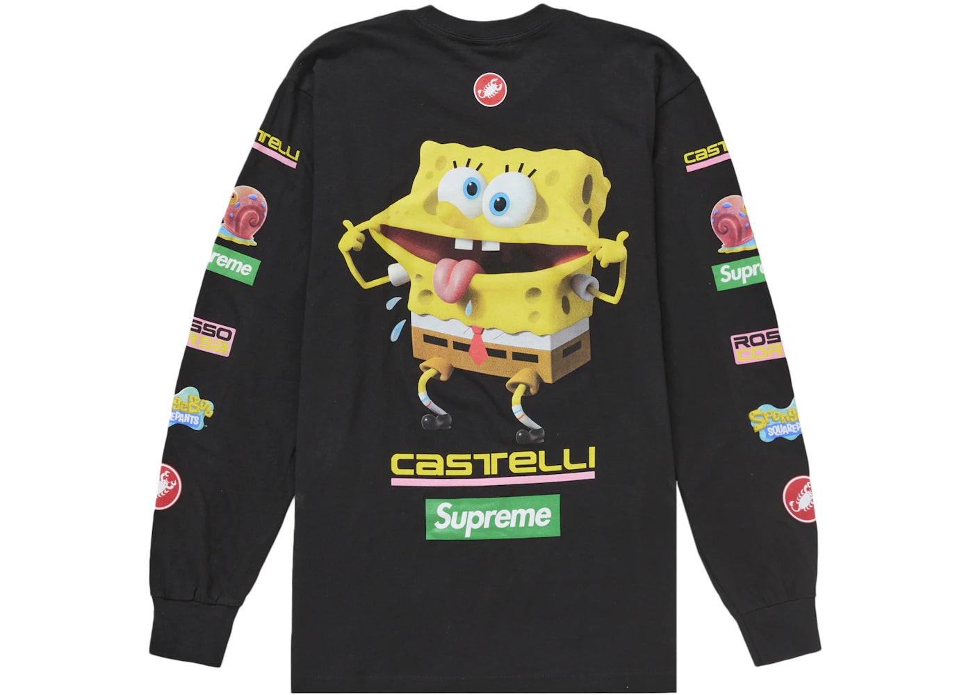 Supreme SpongeBob/Castelli Racing L/S Tee-Black
