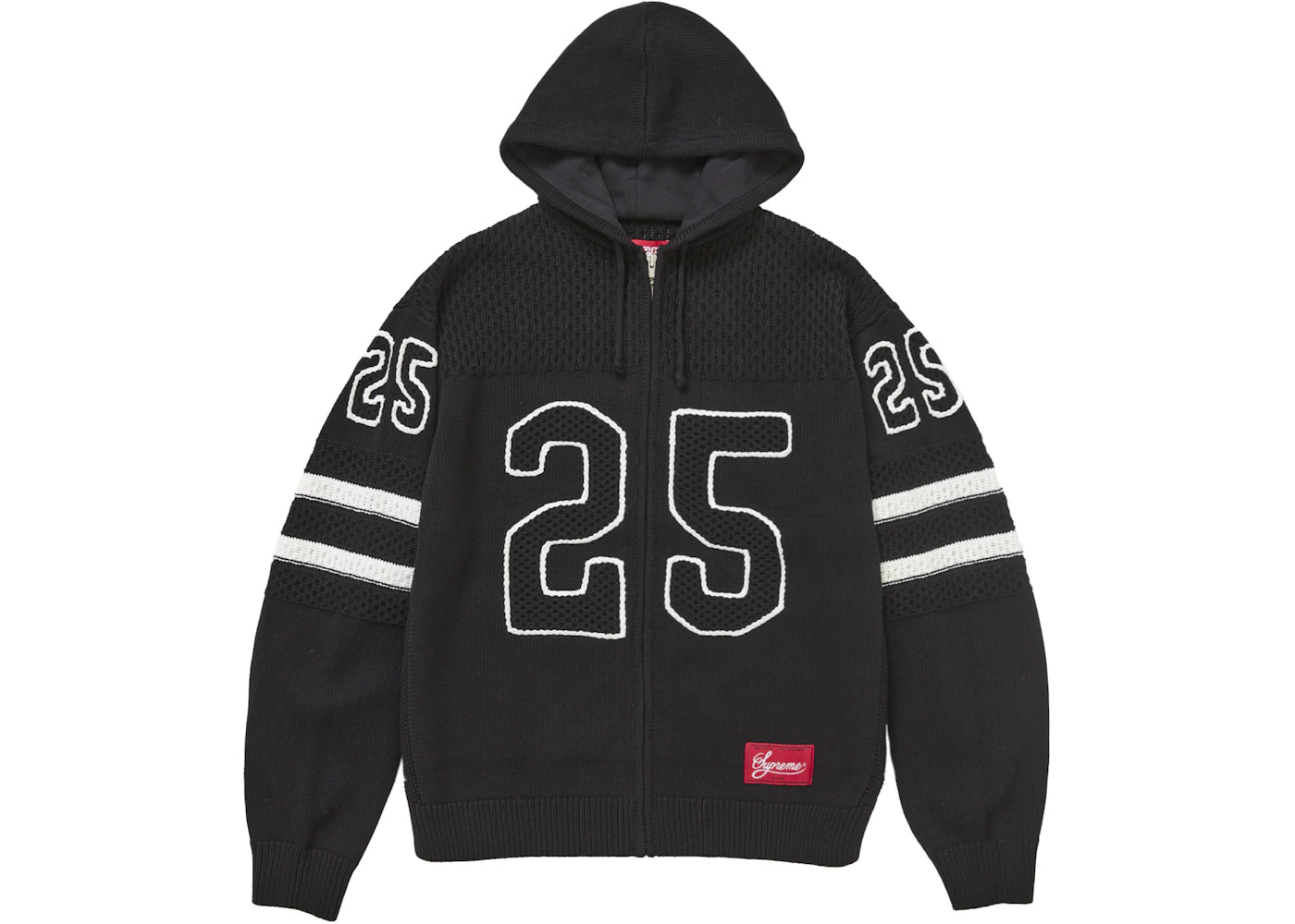Supreme Sport Zip Up Hooded Sweater (FW25)-Black
