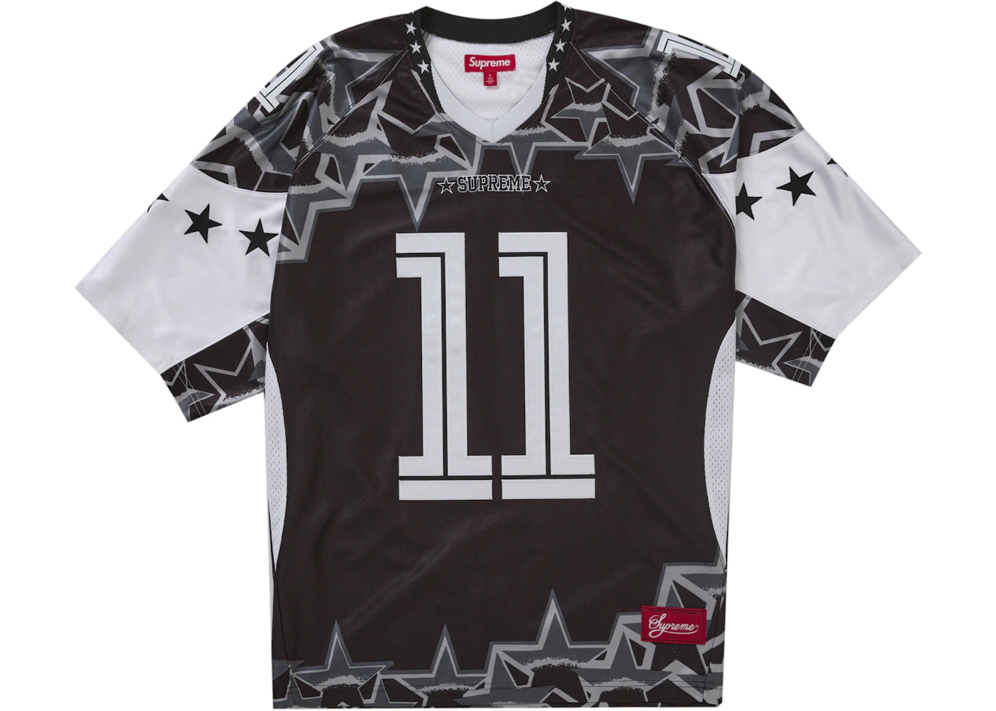 Supreme Stars Football Jersey-Black