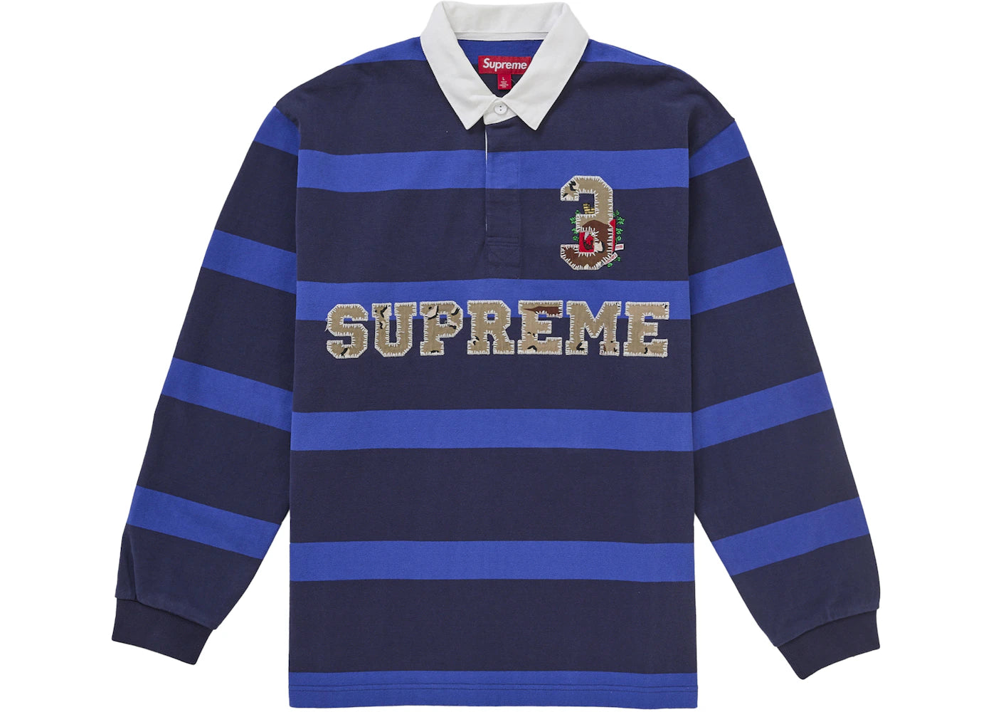 Supreme Stripe Rugby (FW25)-Navy