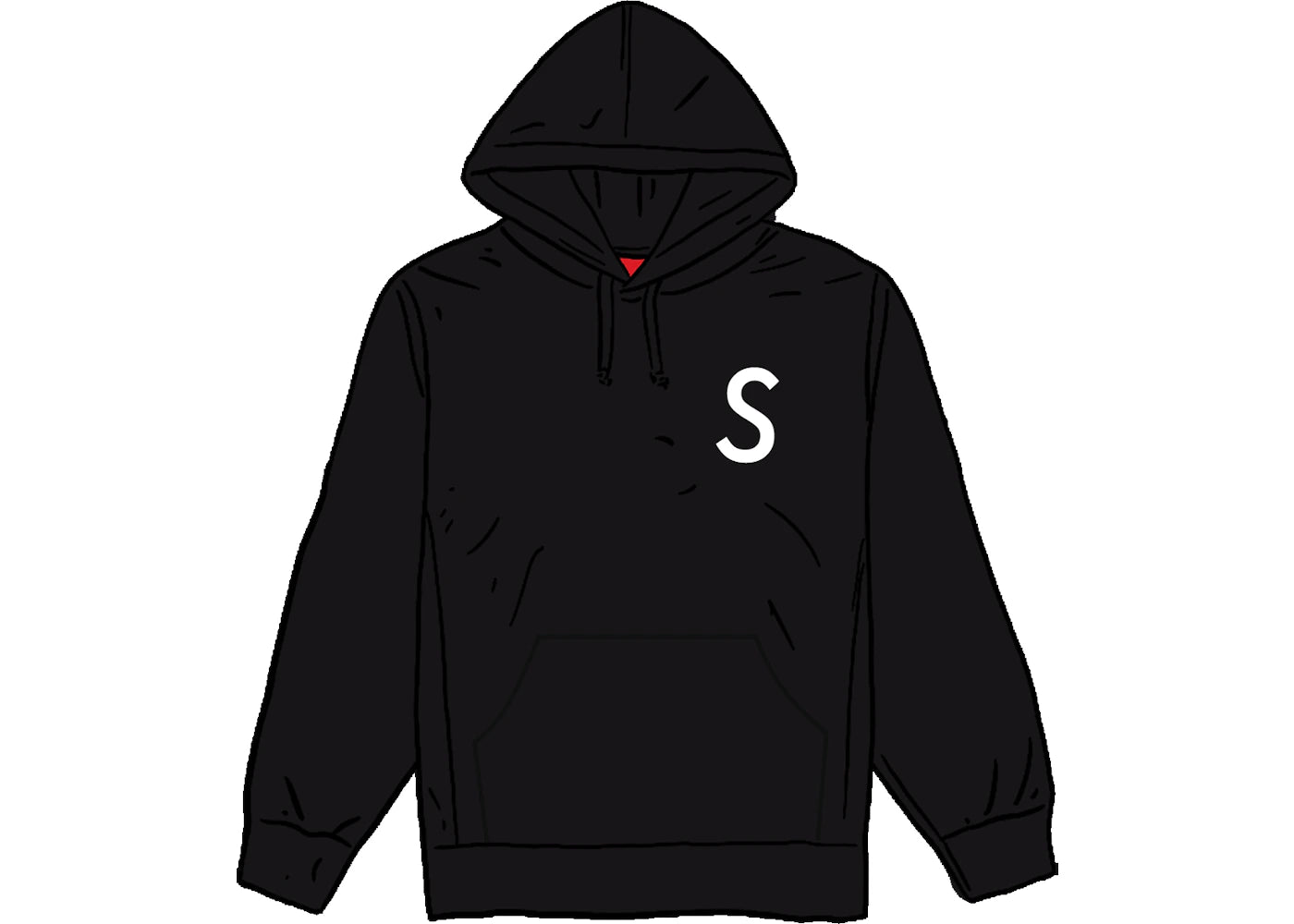 Supreme Swarovski S Logo Hooded Sweatshirt-Black