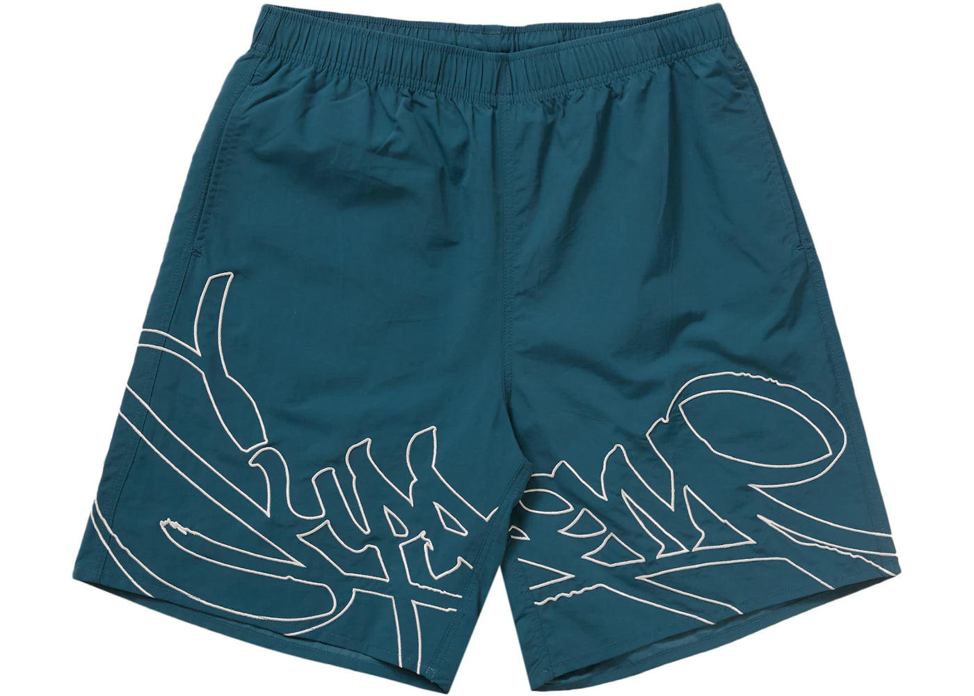 Short de bain Supreme Tag bleu sarcelle