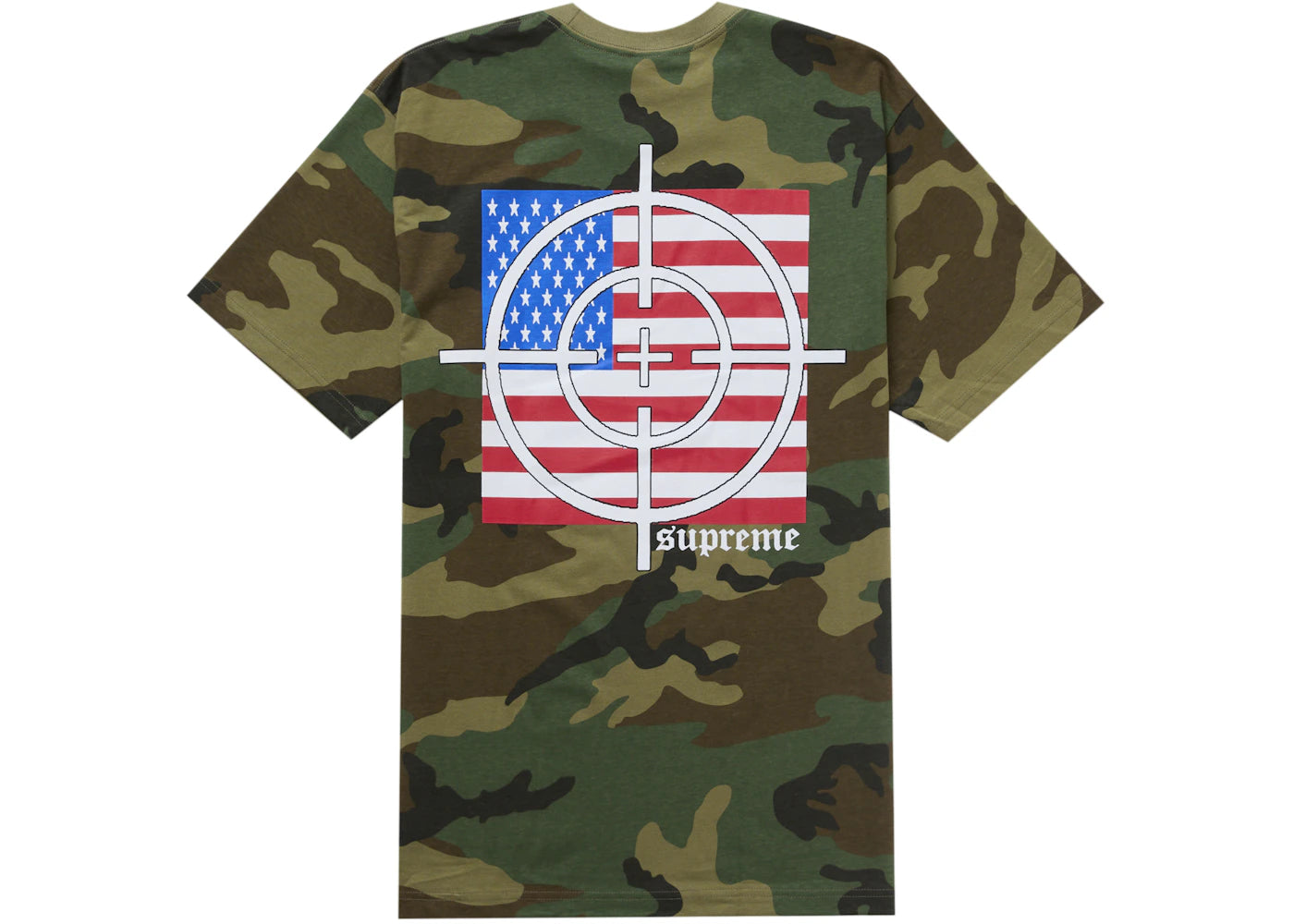 Supreme Target Tee-Woodland Camo