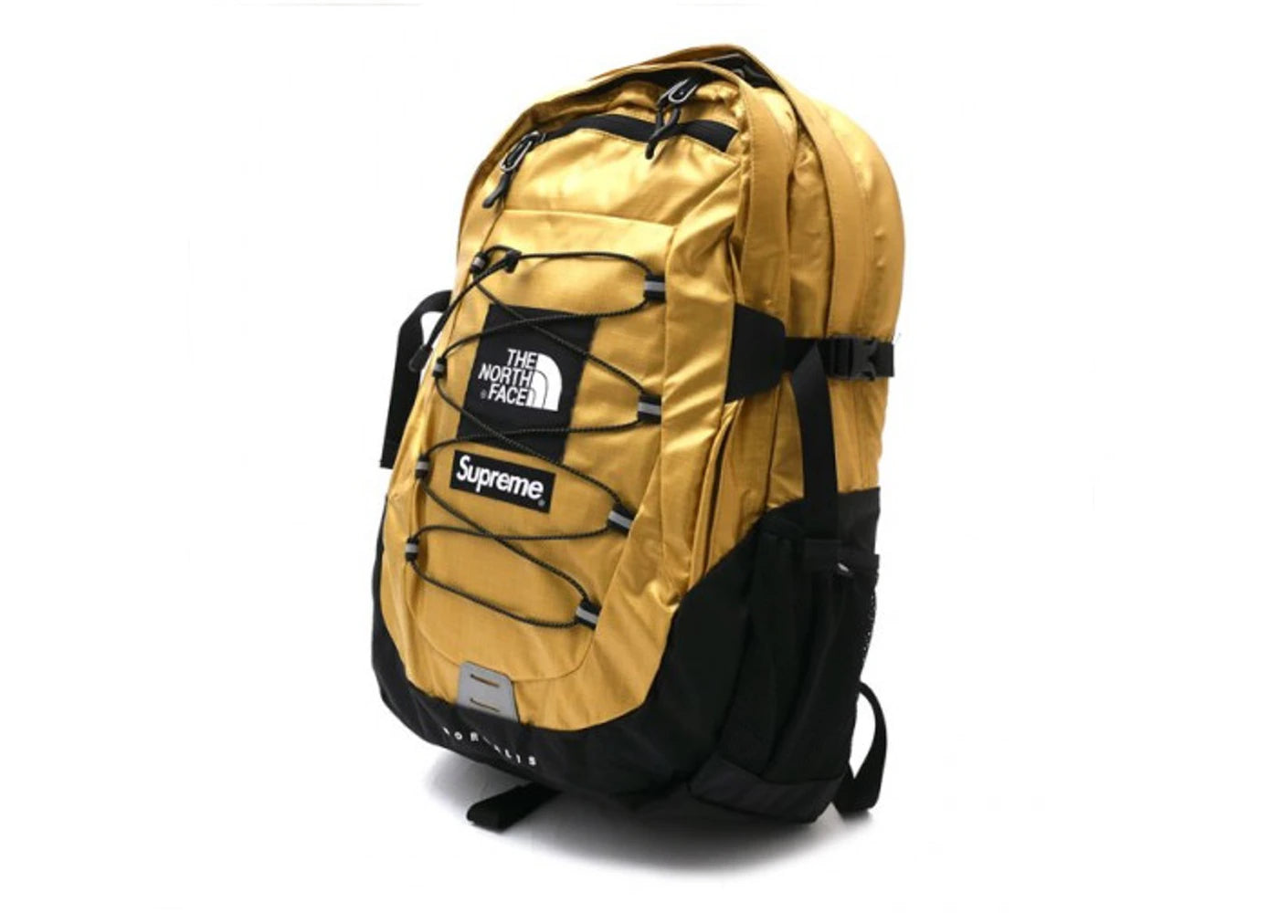 Supreme The North Face Metallic Borealis Backpack-Gold
