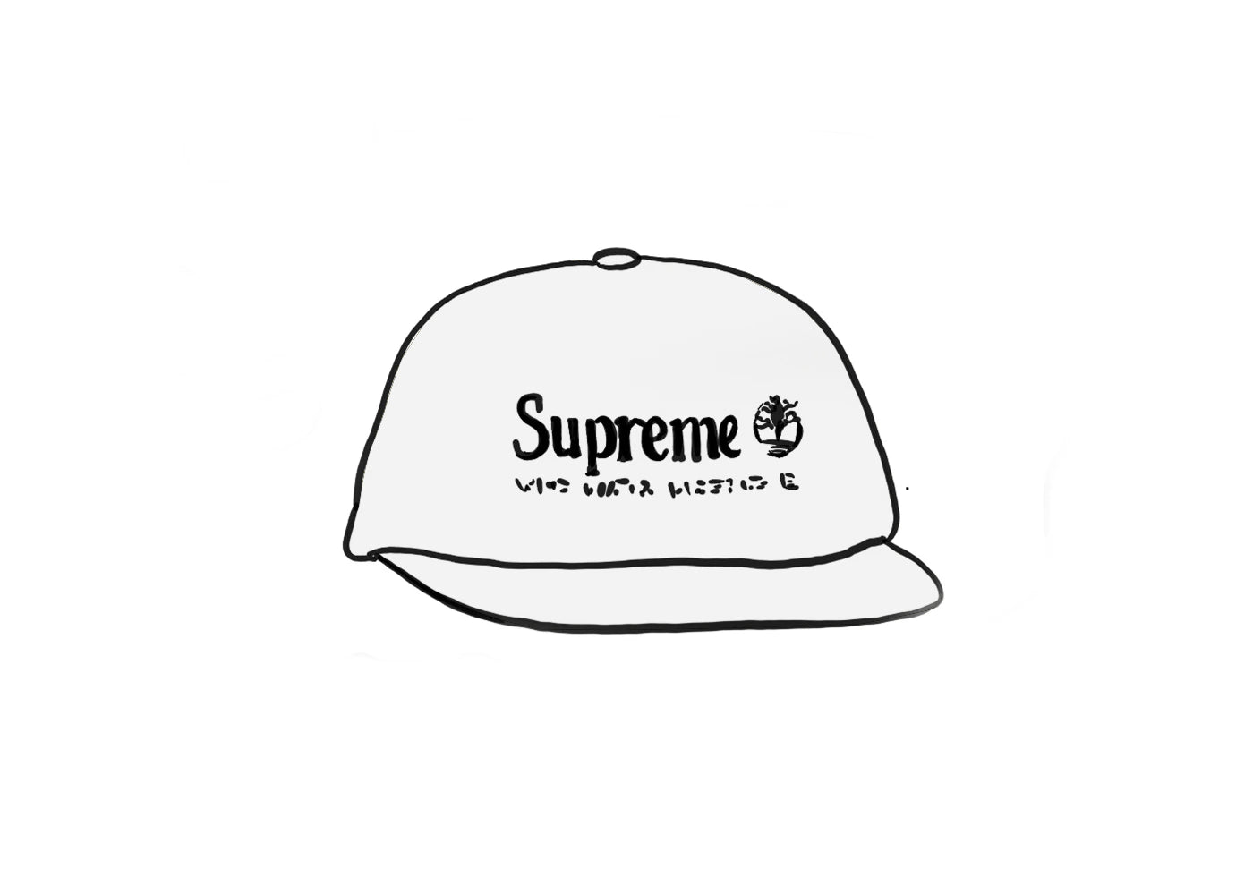 Supreme Timberland 6-Panel-White