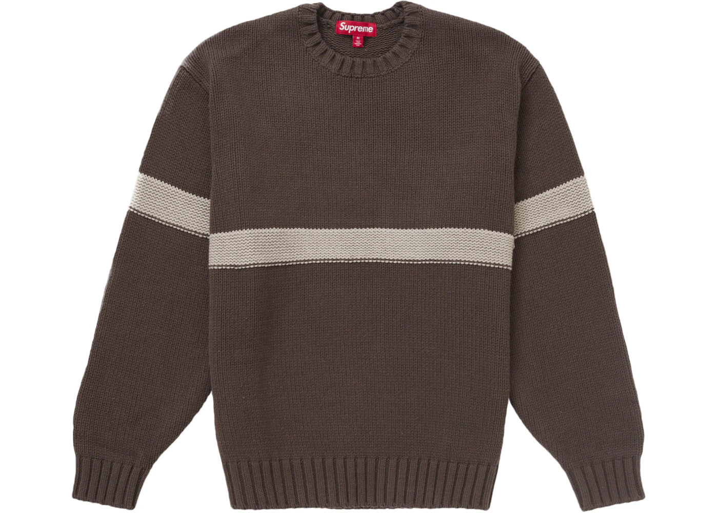 Supreme Tonal Applique Sweater-Brown