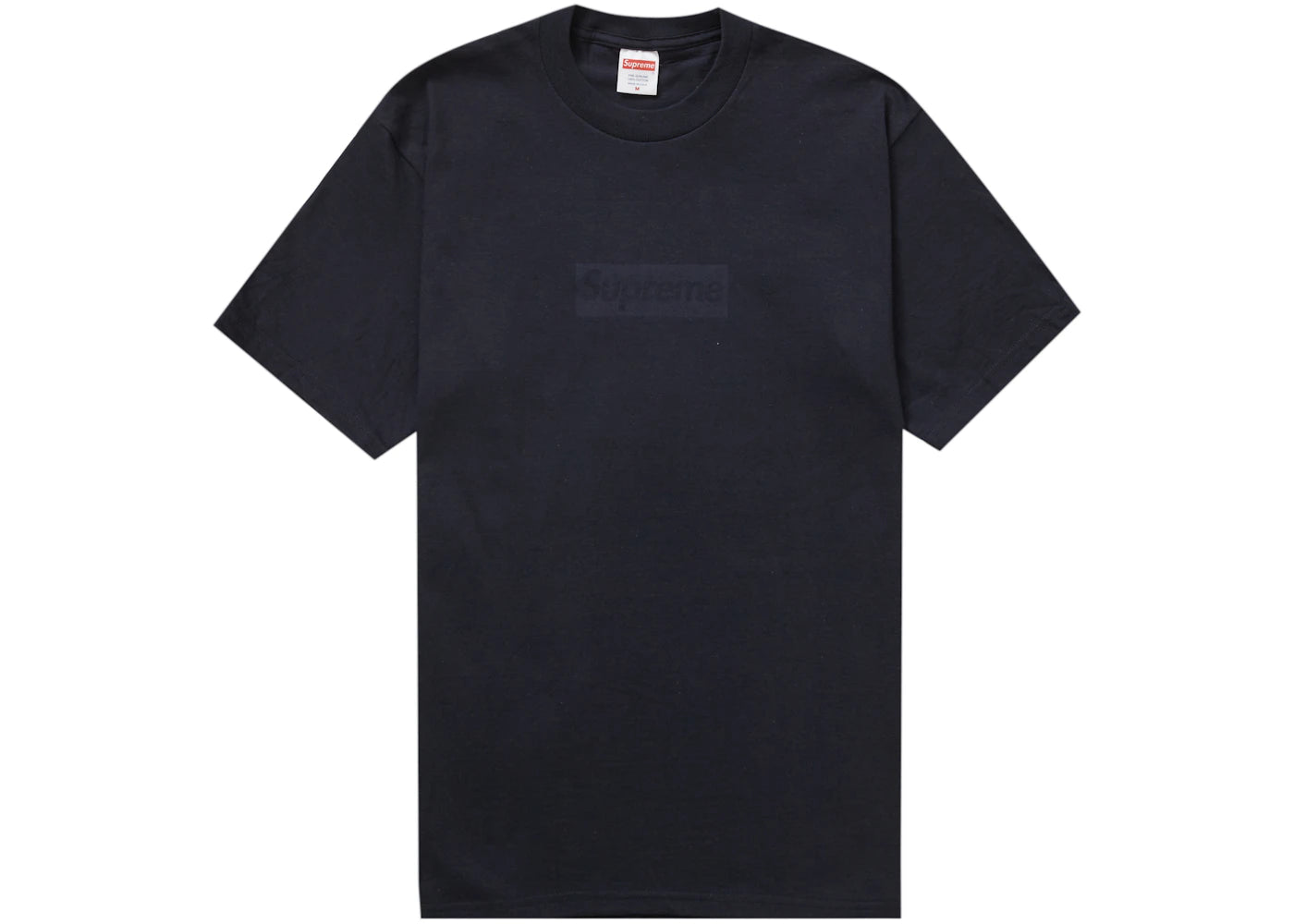 T-shirt Supreme à logo ton sur ton - Noir