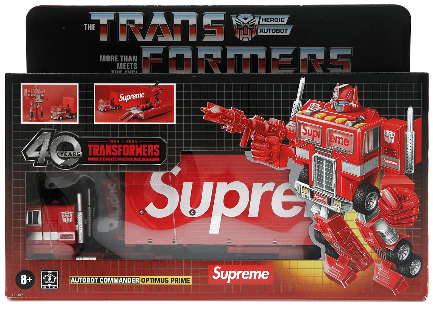 Figurine Optimus Prime G1 Supreme Transformers - Rouge