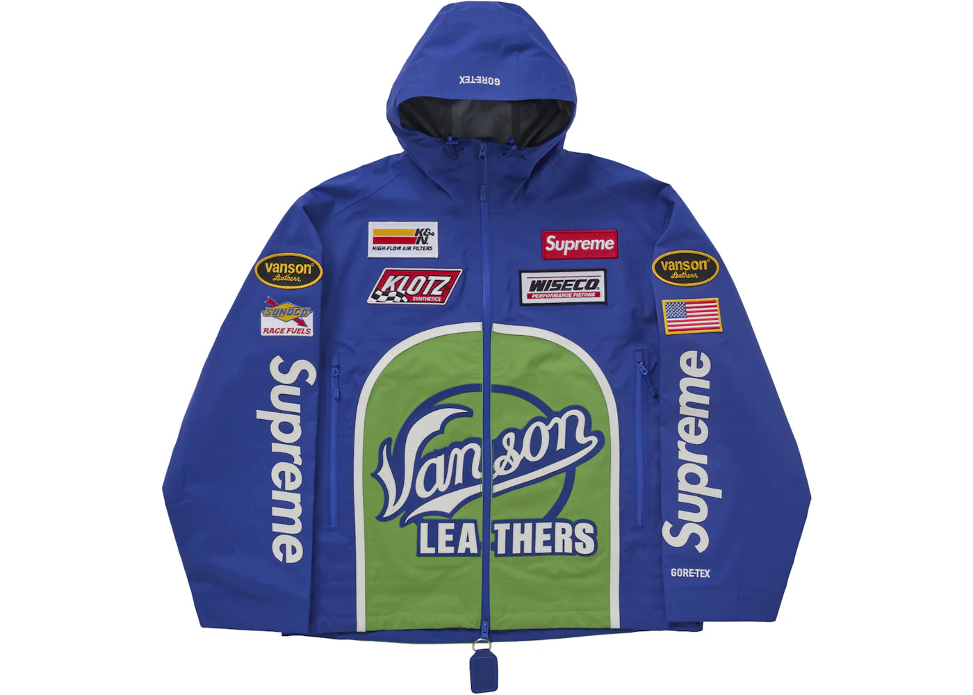 Supreme Vanson Leathers GORE-TEX Shell Jacket-Royal
