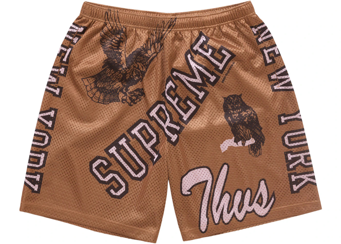 Short Supreme Varsity en maille orange