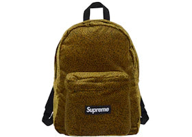 Supreme Velvet Backpack Tan Leopard - main view