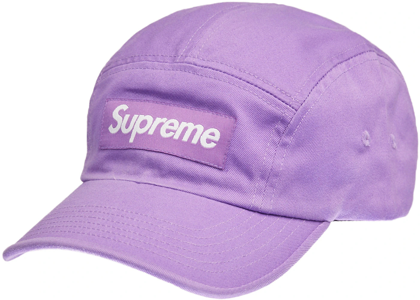 Supreme Washed Chino Twill Camp Cap Cap  Light Purple