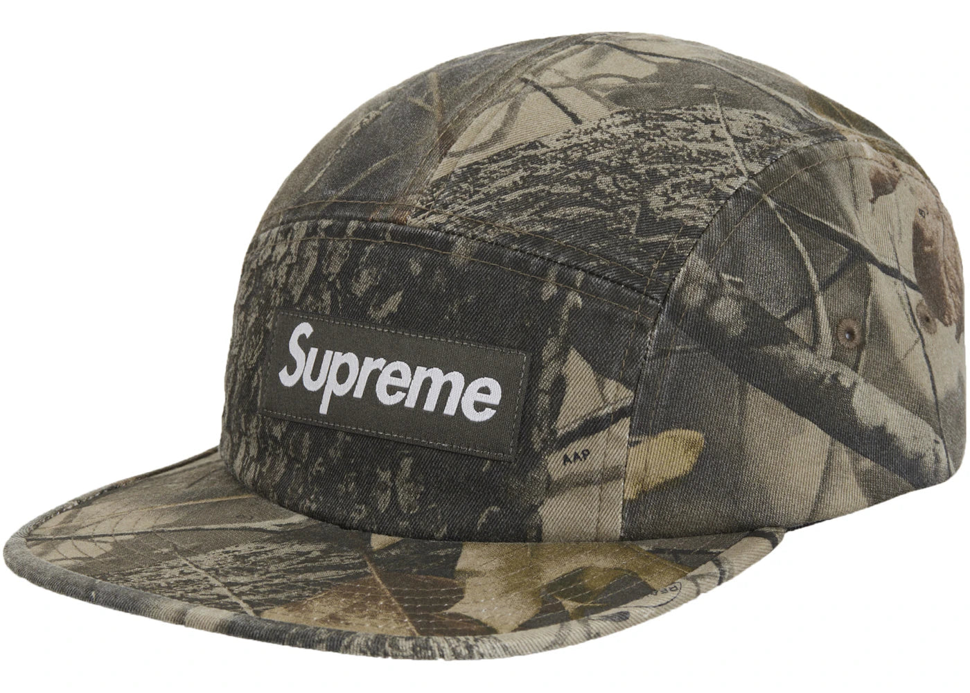 Supreme Washed Chino Twill Camp Cap (SS25)-Realtree Hardwoods Camo