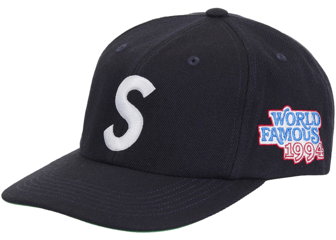 Supreme World Famous S Logo 6-Panel-Navy