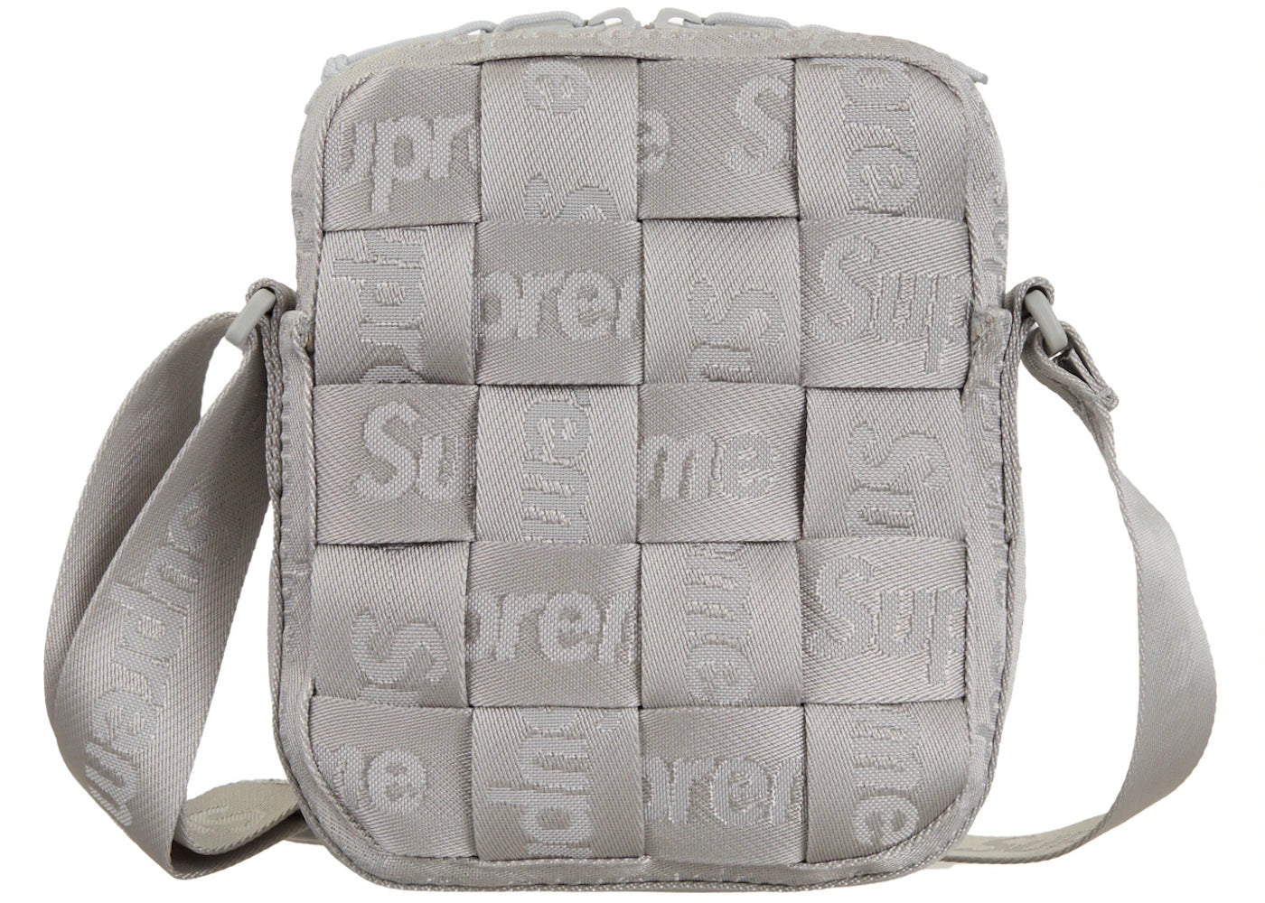 Supreme Woven Shoulder Bag (SS24)-Grey