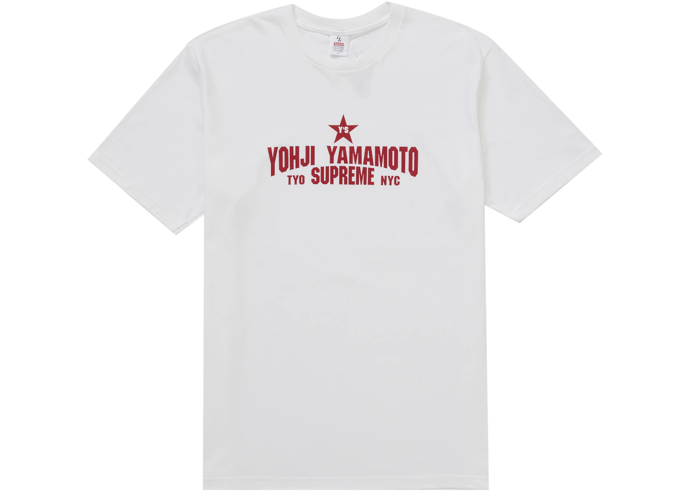 Supreme Y's by Yohji Yamamoto Star Tee-White