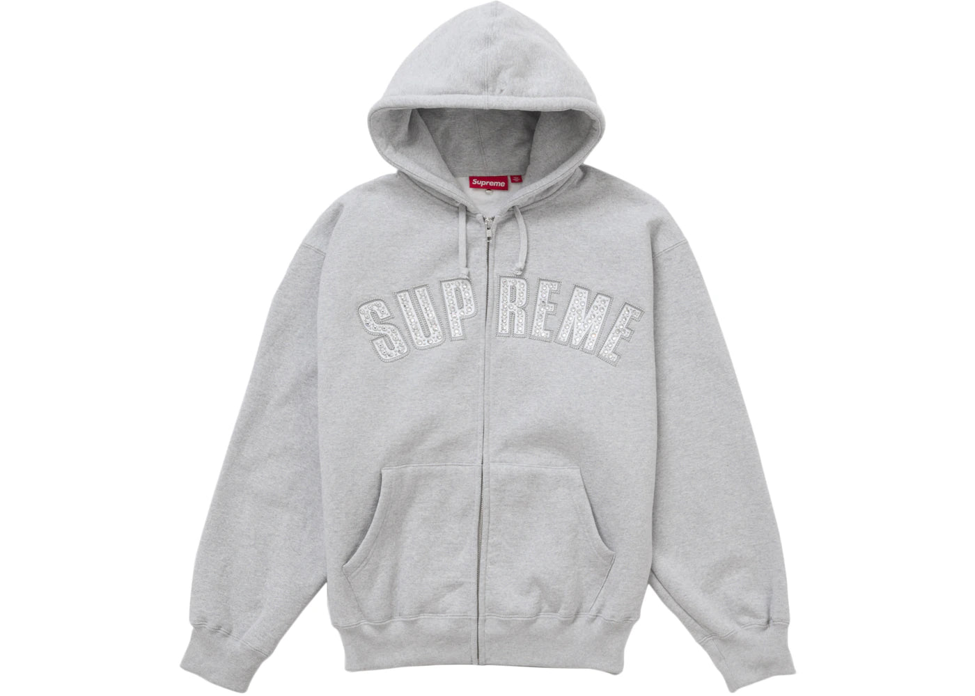 Supreme b.b. Simon Zip Up Hooded Sweatshirt-Heather Grey