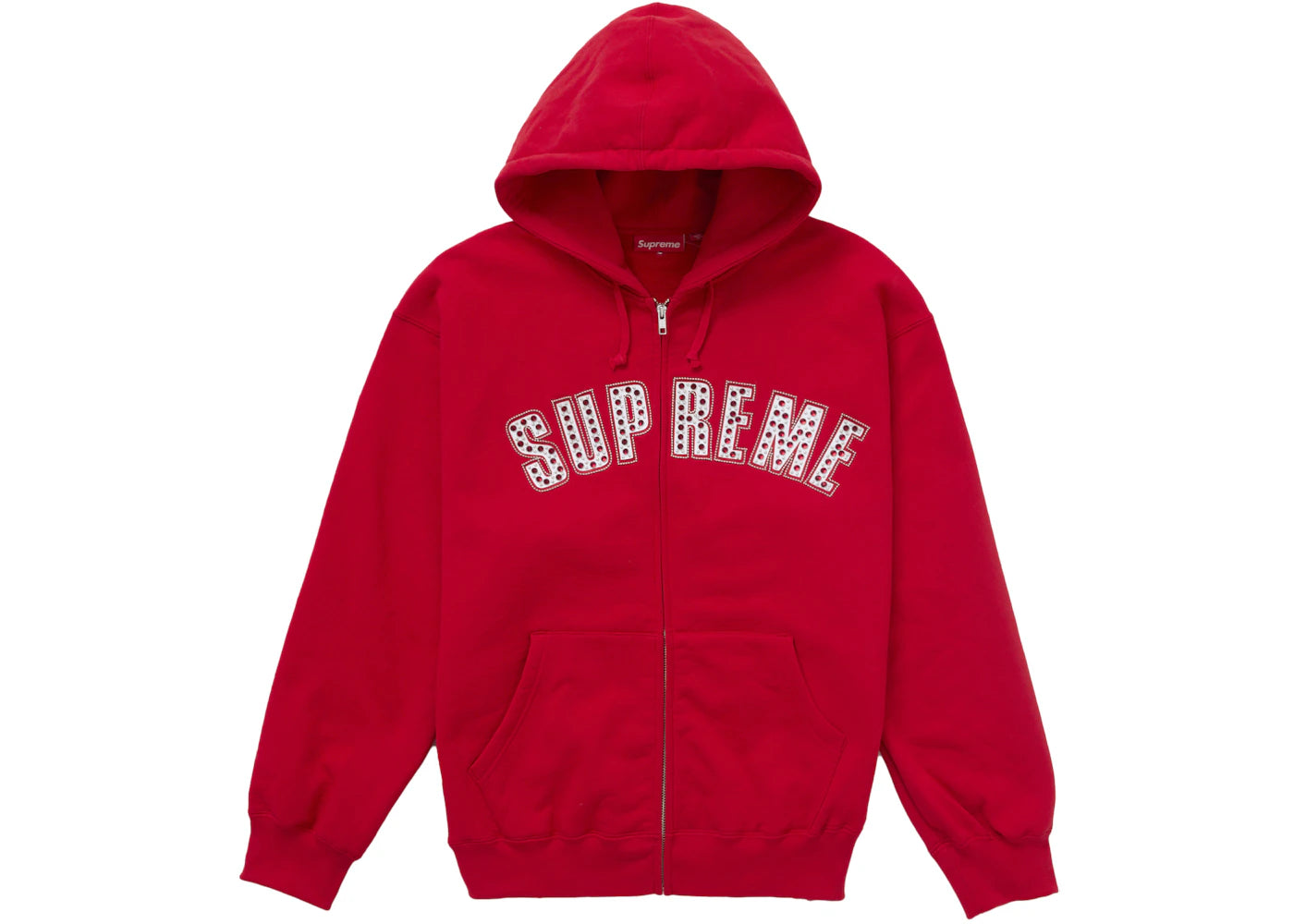 Supreme b.b. Simon Zip Up Hooded Sweatshirt-Red