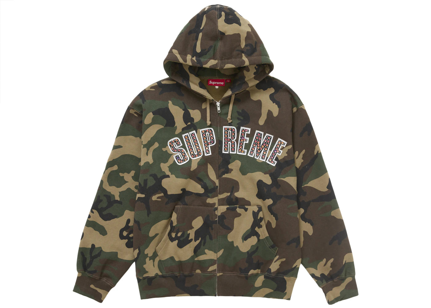 Supreme b.b. Simon Zip Up Hooded Sweatshirt-Woodland Camo