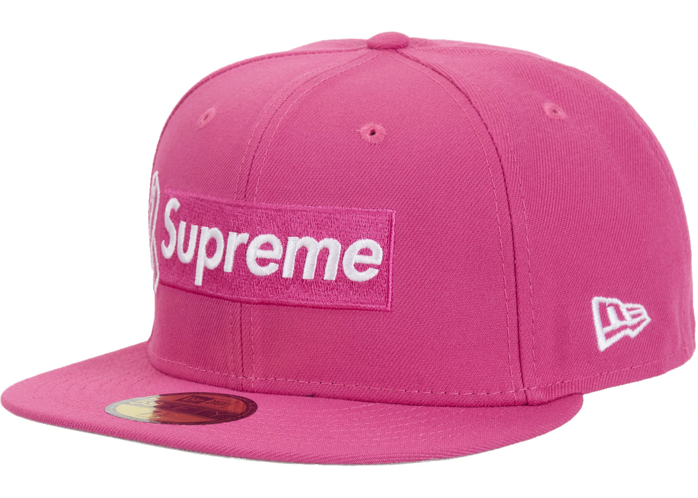 Supreme x New Era Breast Cancer Awareness Box Logo Fitted Hat-Pink