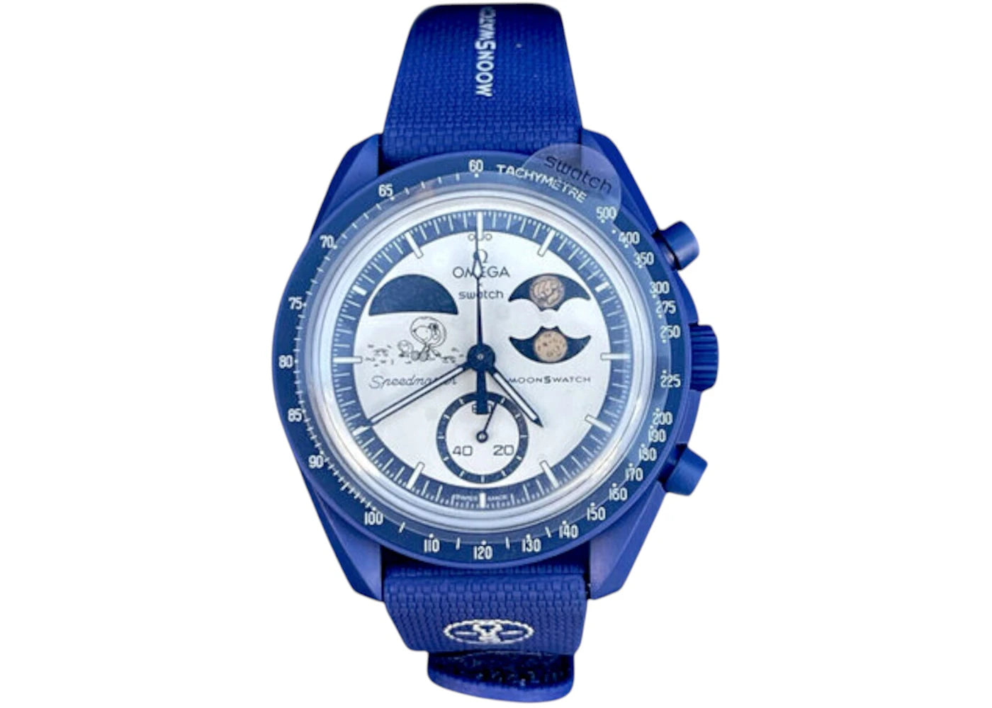 Swatch x Omega Bioceramic Moonswatch Mission To Earthphase Moonshine Snoopy Gold  SO33N703L