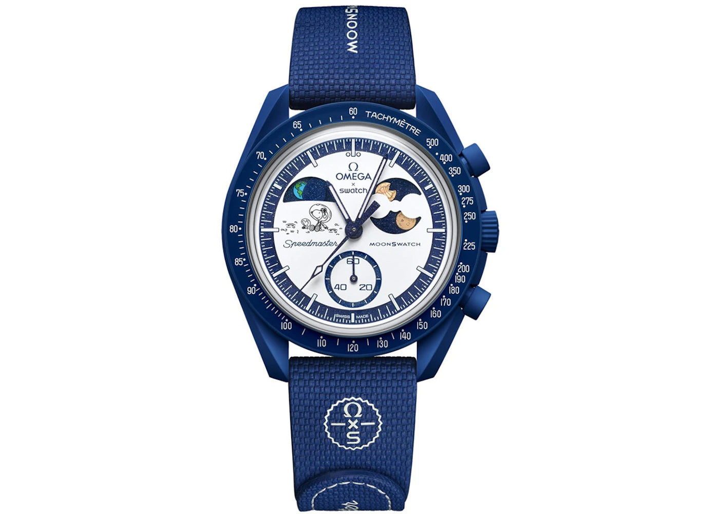 Swatch x Omega Bioceramic Moonswatch Mission To Earthphase Snoopy Gold  SO33N704L