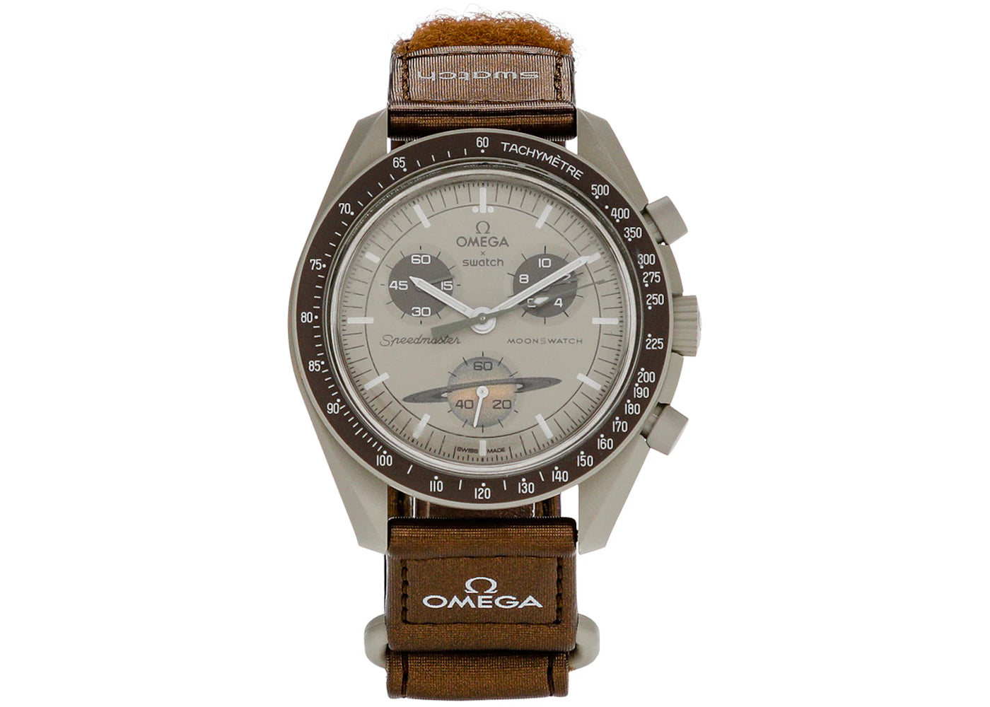 Swatch x Omega Bioceramic Moonswatch Mission to Saturn SO33T100 - main view