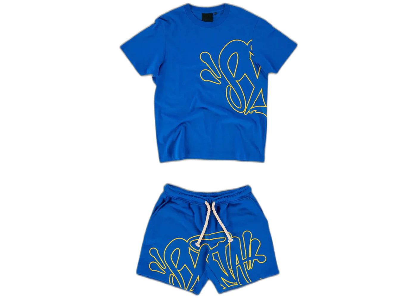 Syna Syna Logo T-shirt/Short Set-Cobalt Blue