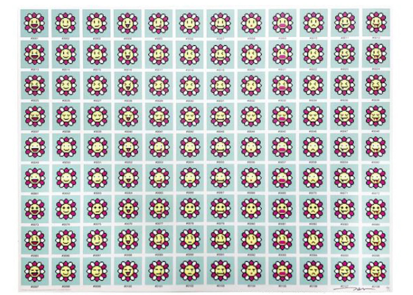 Estampe de Takashi Murakami, « 108 tentations terrestres » (signée, édition limitée à 300 exemplaires)