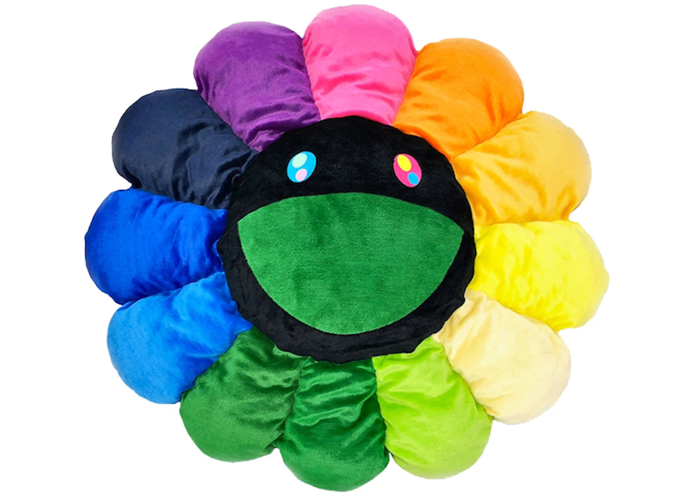 Peluche Fleur Takashi Murakami 1,5 m - Arc-en-ciel/Noir