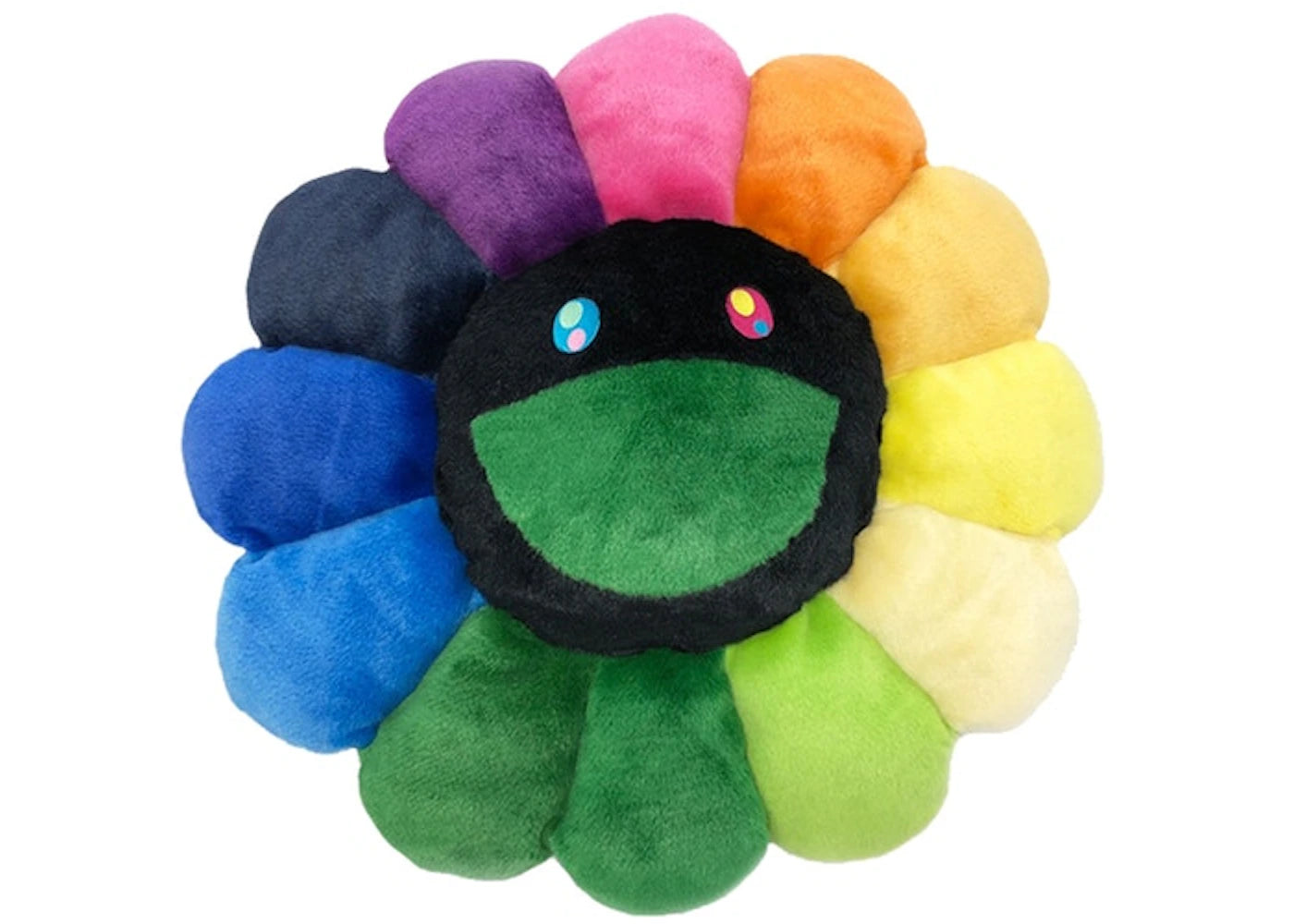 Peluche Fleur Takashi Murakami 30 cm - Arc-en-ciel/Noir