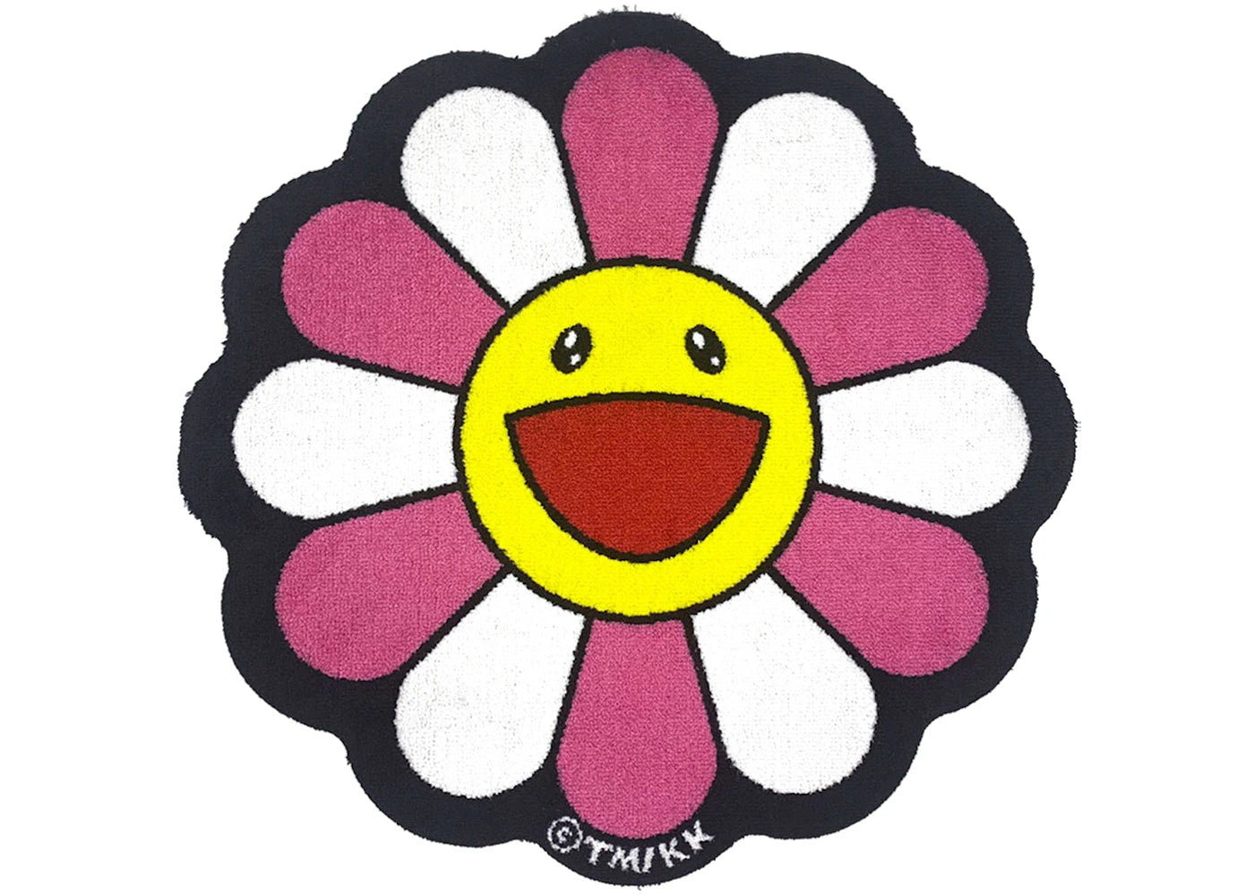 Tapis de sol à fleurs Takashi Murakami - Rose/Blanc