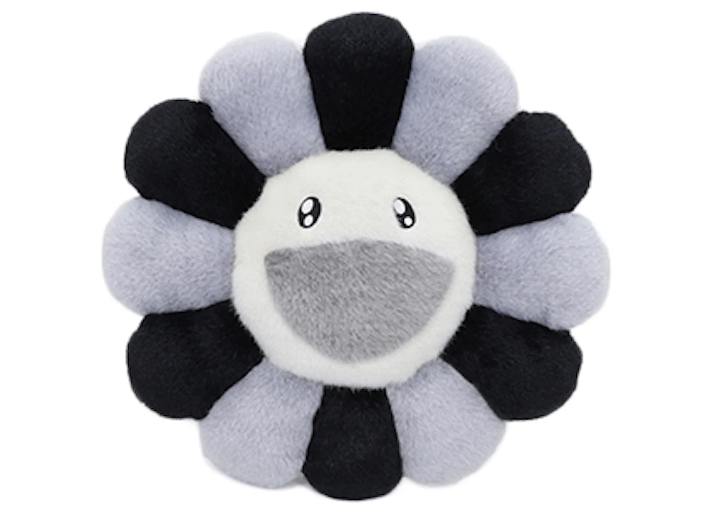 Peluche Fleur Takashi Murakami 30 cm - Noir/Gris/Blanc