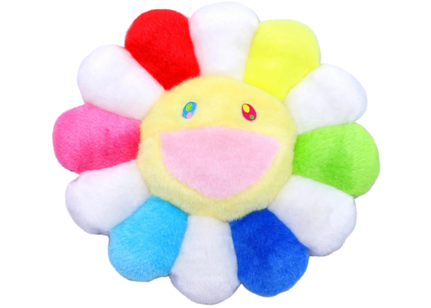 Peluche Fleur Takashi Murakami 30CM-Arc-en-ciel/Blanc/Jaune