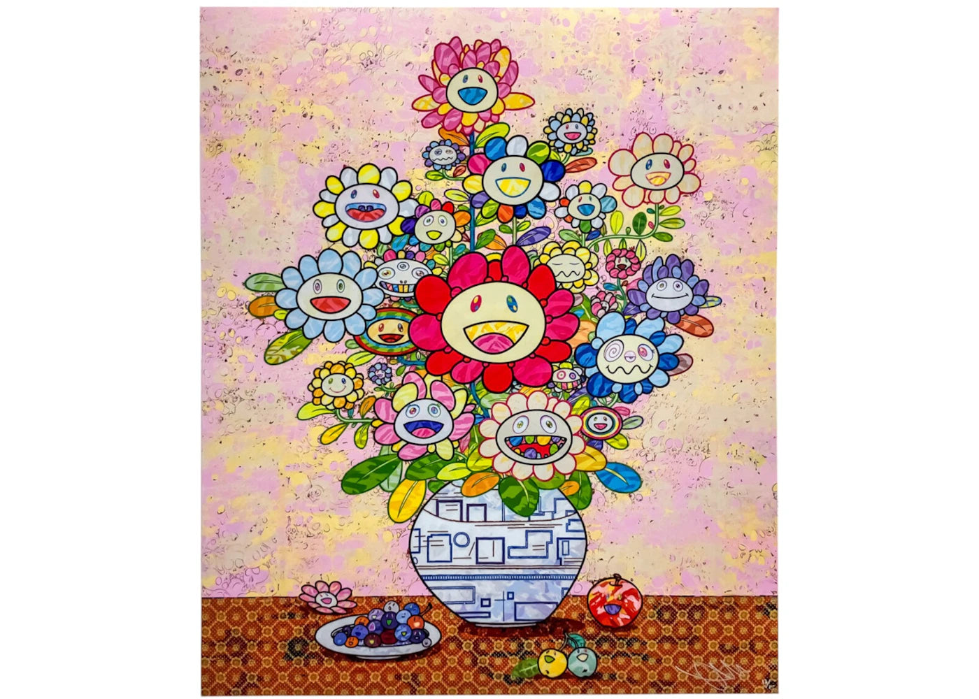 Estampe d'art de Takashi Murakami Zao Wu Kee, évoquant son désir de peindre des fleurs (Édition limitée à 300 exemplaires) -