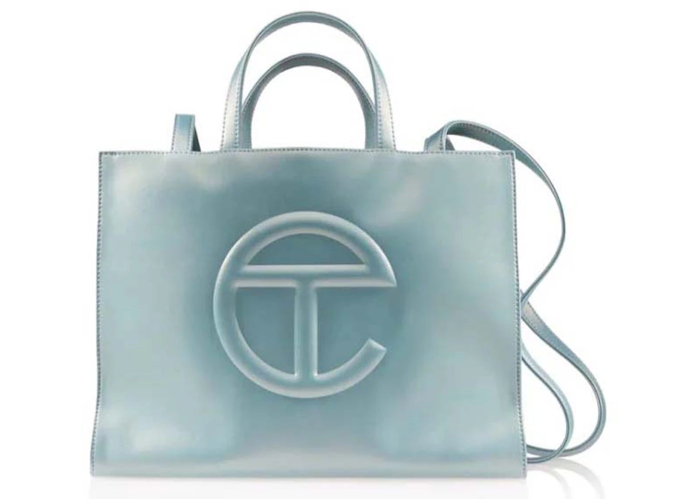 Telfar Medium Shopping Bag-Blue Ray