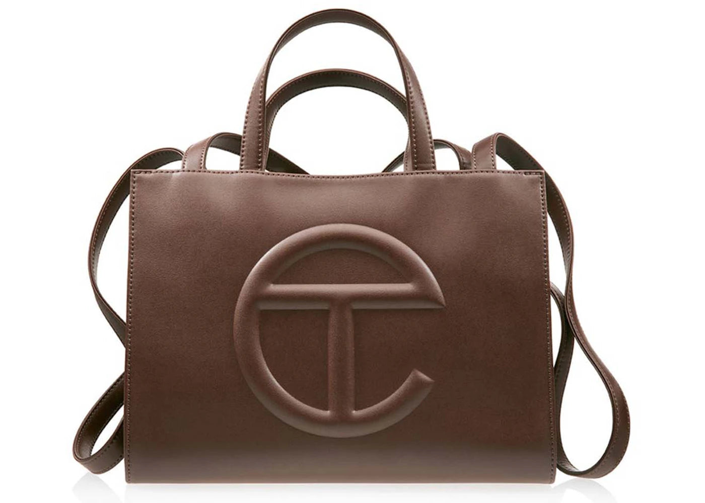 Telfar SHMedium Shopping Bag-Chocolate