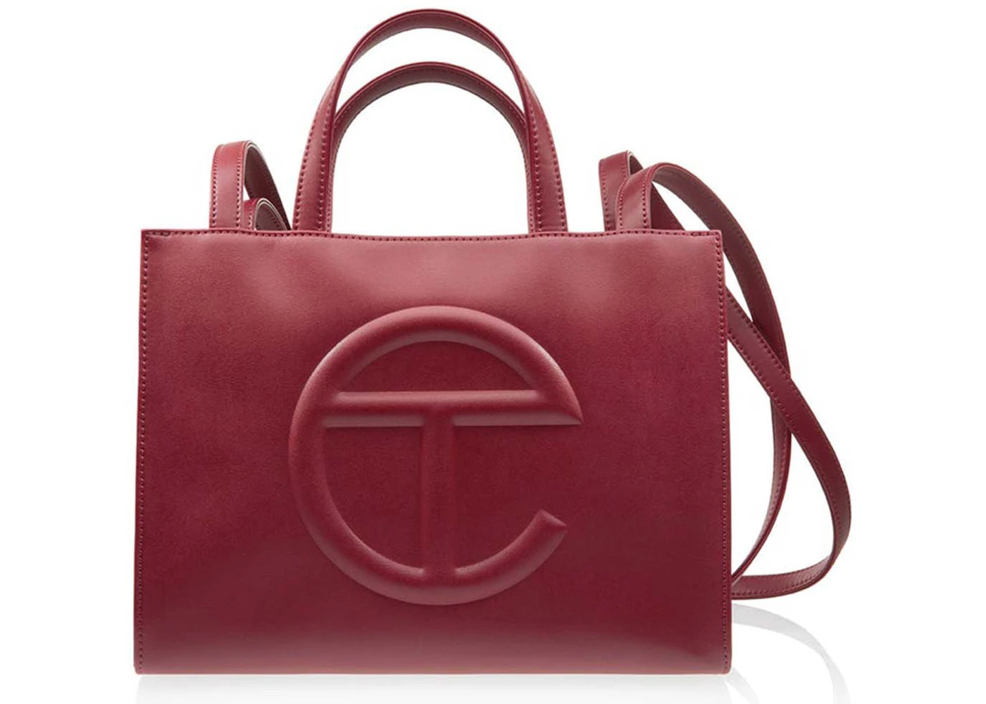 Telfar SHMedium Shopping Bag-Oxblood