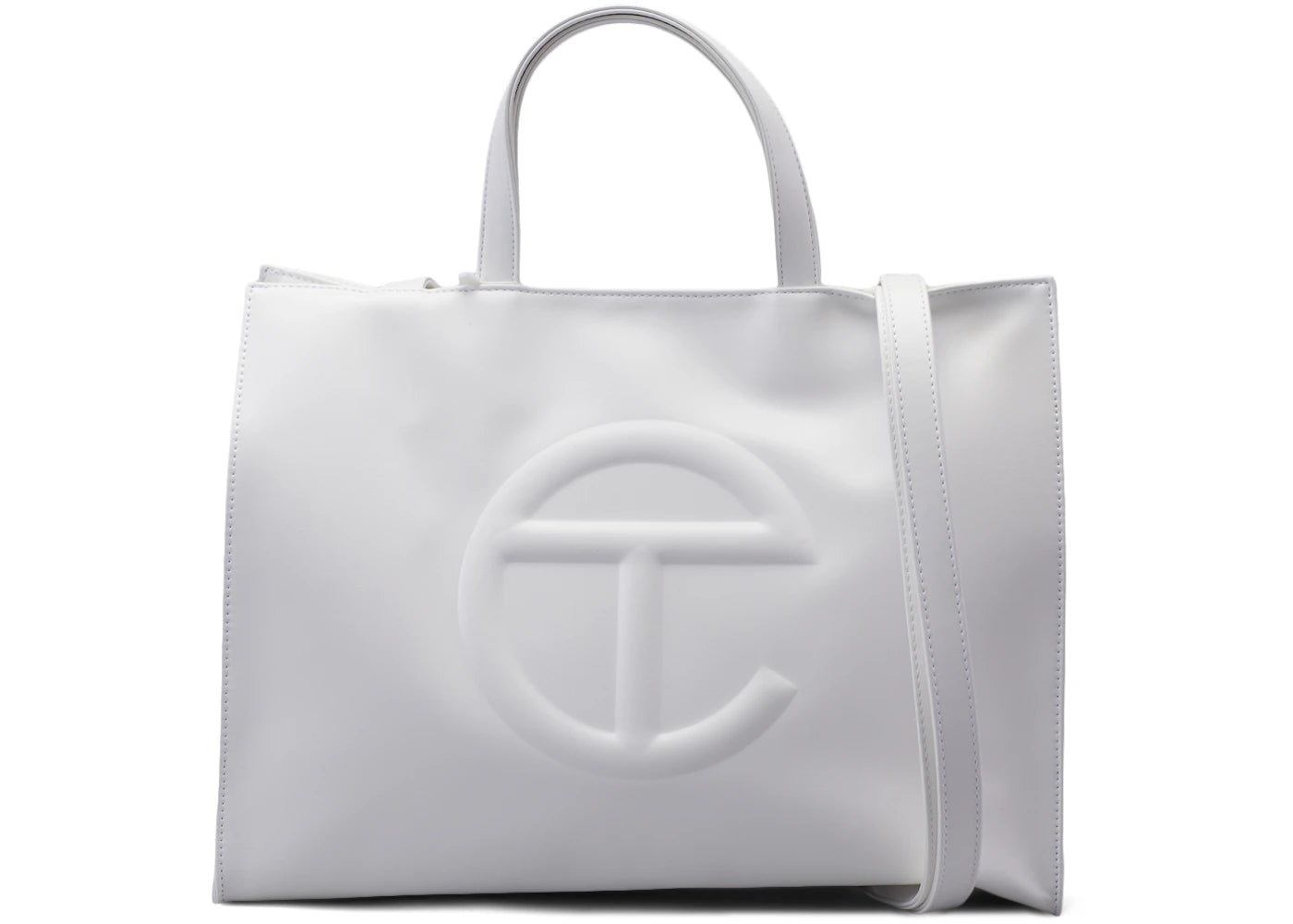 Telfar Shopping Bag-Medium White