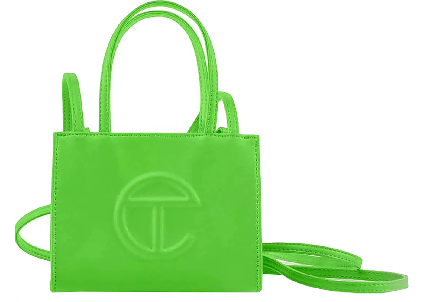 Telfar Shopping Bag-Small Highlighter Green