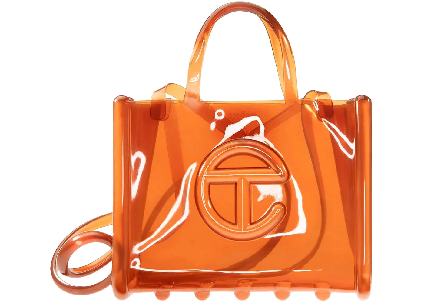 Telfar x Melissa Medium Jelly Shopper-Brown