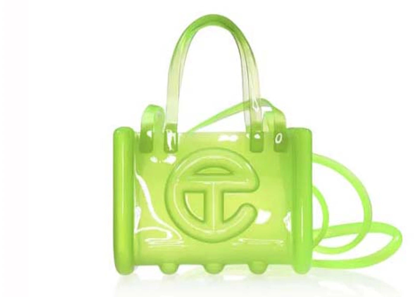 Sac cabas Telfar x Melissa petit modèle Jelly Shopper vert