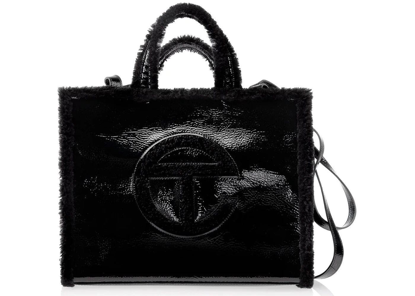 Sac cabas Telfar x UGG moyen noir froissé