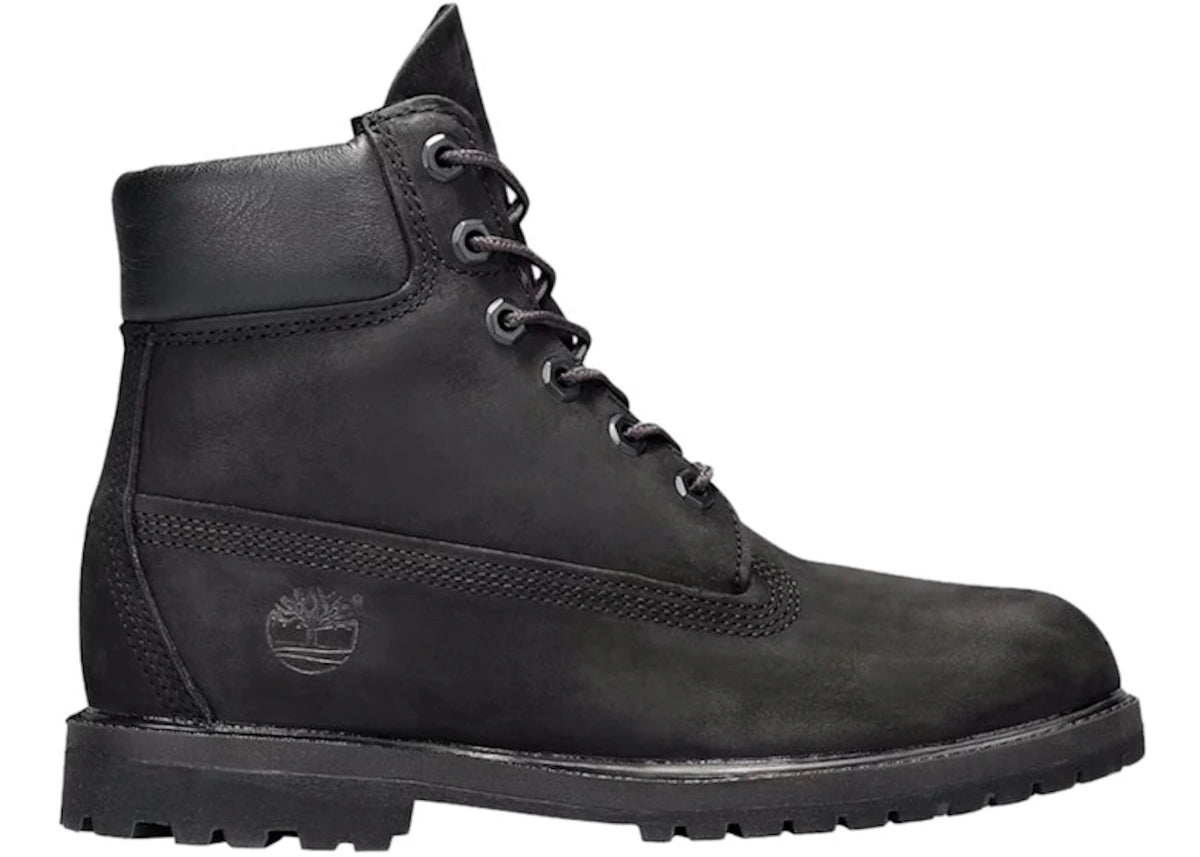 Timberland 6 Inch Premium Waterproof Boots Black Nubuck - main view